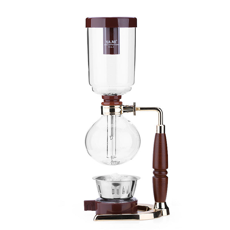 Household Glass Vintage Siphon Coffee Pot Set